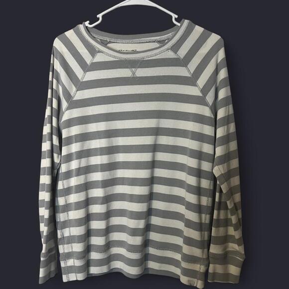 Eddie Bauer Women's Long Sleeve Striped Shirt Medium - Picture 1 of 4